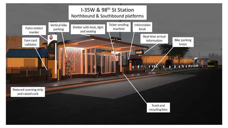 98th Street station - Rendering