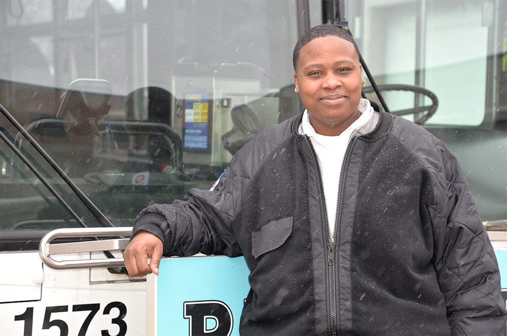 Nicollet Operator Kieyonn Bogan, who began at Metro Transit in 2004. 