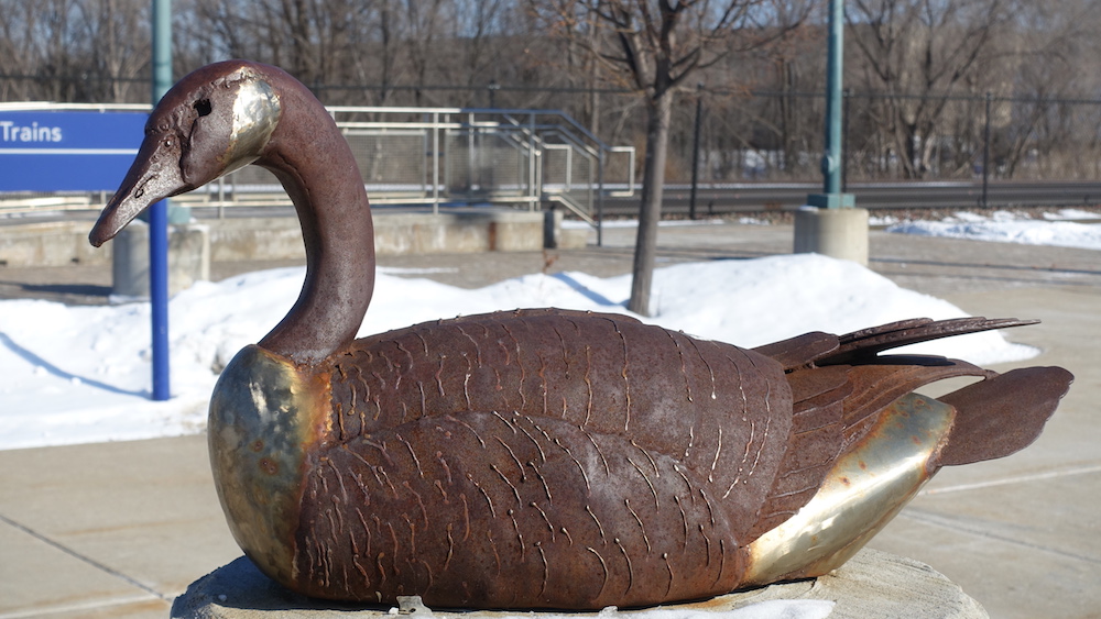 Public art Big Lake Northstar Station