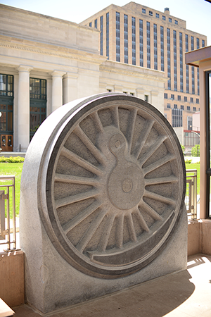 Green Line public art at Union Depot Station. 