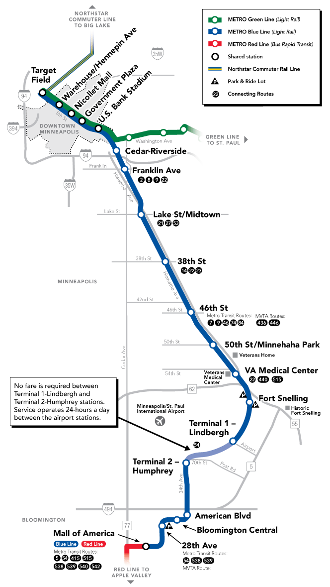 metro transit route map Blue Line Map Metro Transit metro transit route map